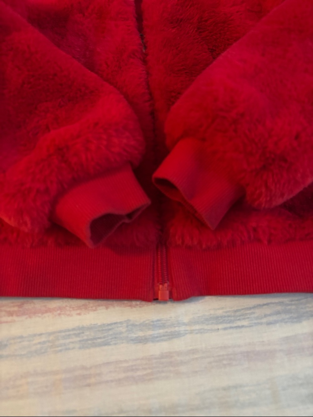 Hanna Anderson Faux Fur Jacket sz 8 - Picture 5 of 7
